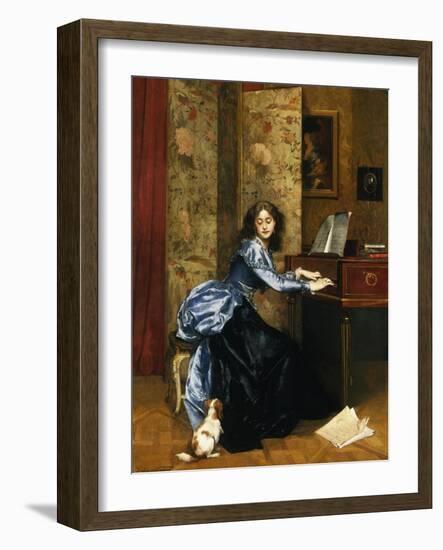 An Attentive Pet-Jules Adolphe Goupil-Framed Giclee Print