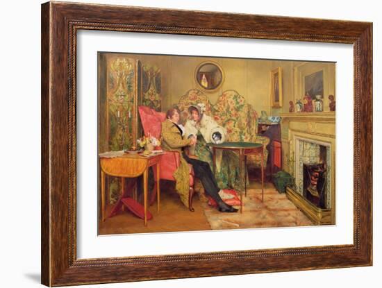 An Attentive Visitor-Walter Dendy Sadler-Framed Giclee Print