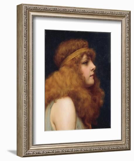 An Auburn Beauty, 1895-John William Godward-Framed Giclee Print