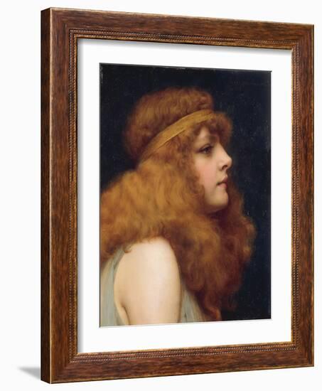 An Auburn Beauty, 1895-John William Godward-Framed Giclee Print