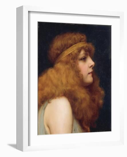 An Auburn Beauty, 1895-John William Godward-Framed Giclee Print