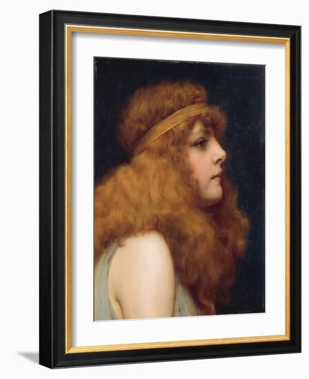 An Auburn Beauty, 1895-John William Godward-Framed Giclee Print