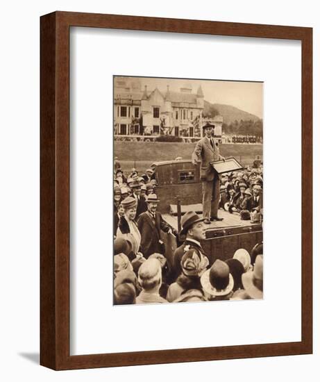 An auction for charity at Balmoral, 1930s (1935)-Unknown-Framed Photographic Print