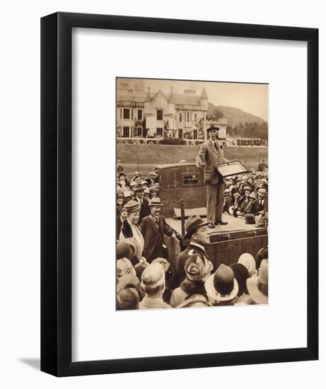 An auction for charity at Balmoral, 1930s (1935)-Unknown-Framed Photographic Print