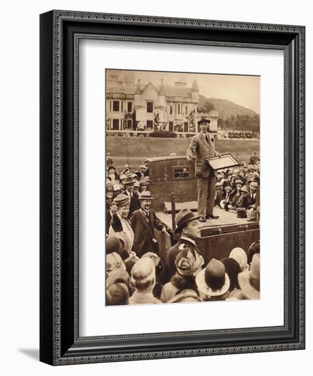 An auction for charity at Balmoral, 1930s (1935)-Unknown-Framed Photographic Print