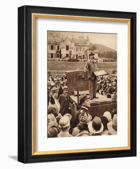 An auction for charity at Balmoral, 1930s (1935)-Unknown-Framed Photographic Print