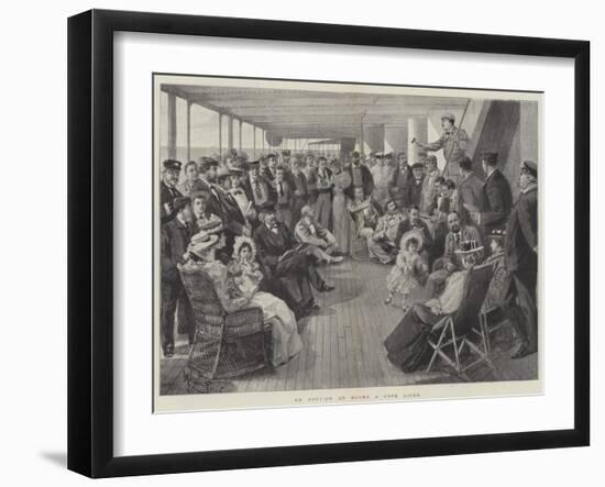 An Auction on Board a Cape Liner-Melton Prior-Framed Giclee Print