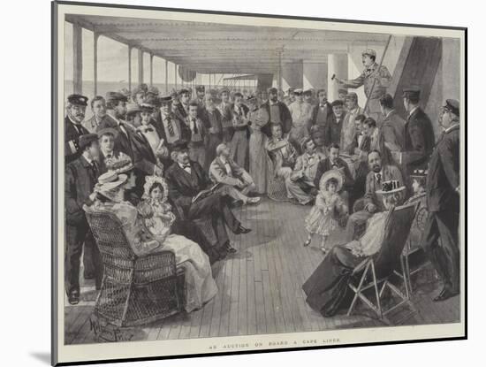 An Auction on Board a Cape Liner-Melton Prior-Mounted Giclee Print