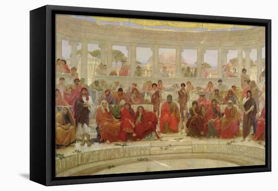 An Audience in Athens during Agamemnon by Aeschylus, 1884 (Oil on Canvas)-William Blake Richmond-Framed Premier Image Canvas