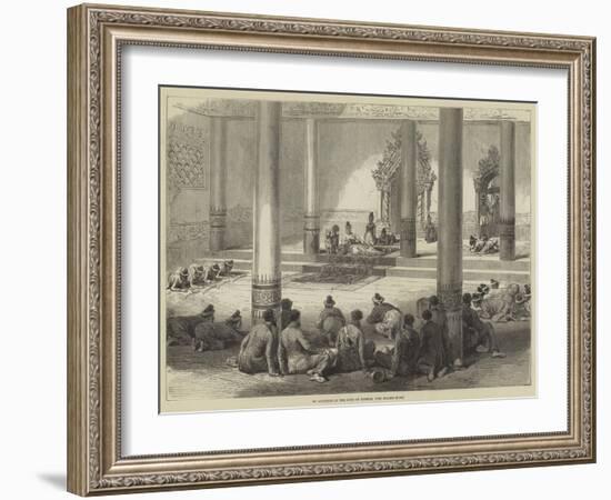 An Audience of the King of Burmah, the Golden Foot-null-Framed Giclee Print