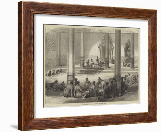 An Audience of the King of Burmah, the Golden Foot-null-Framed Giclee Print