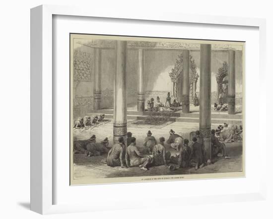 An Audience of the King of Burmah, the Golden Foot-null-Framed Giclee Print