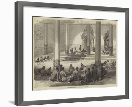 An Audience of the King of Burmah, the Golden Foot-null-Framed Giclee Print