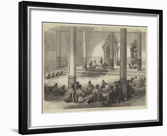 An Audience of the King of Burmah, the Golden Foot-null-Framed Giclee Print