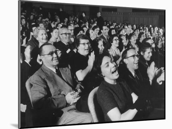 An Audience Watching the Play, "Man in a Dog Suit"-Ralph Morse-Mounted Photographic Print