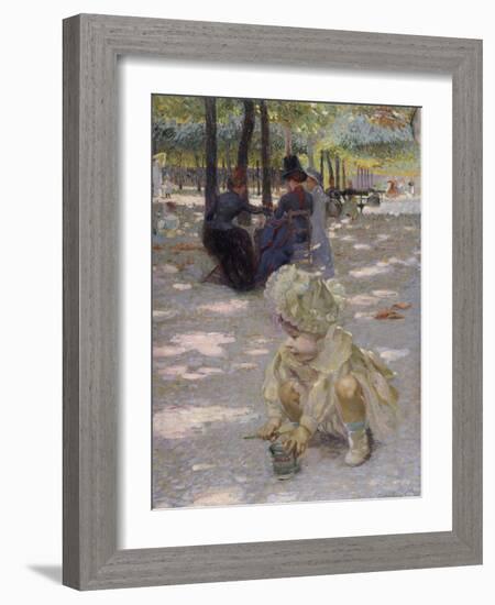An August Afternoon at the Luxembourg, 1886-Henri-Edmond Cross-Framed Giclee Print