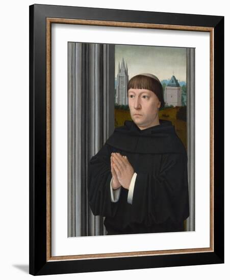 An Augustinian Friar Praying-Gerard David-Framed Giclee Print