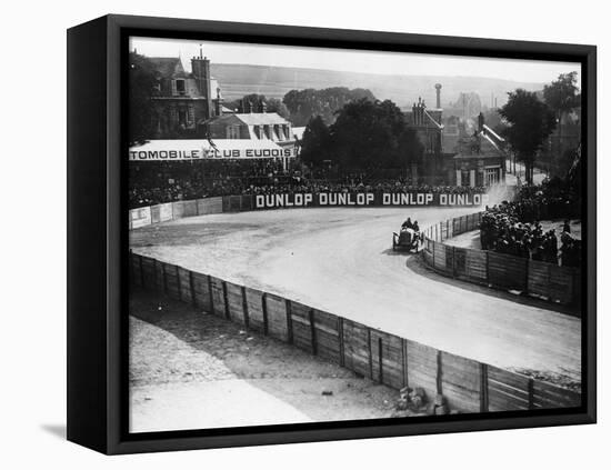 An Austin 100Hp Car Taking a Bend, French Grand Prix, Dieppe, 1908-null-Framed Premier Image Canvas
