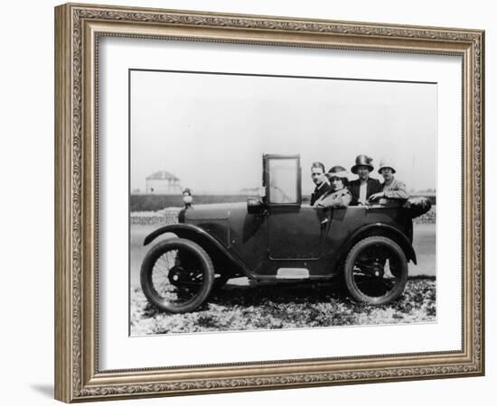 An Austin Seven Chummy with Passengers, 1925-null-Framed Photographic Print