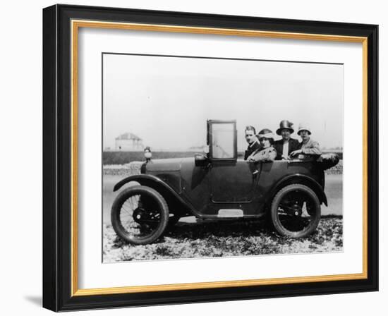 An Austin Seven Chummy with Passengers, 1925-null-Framed Photographic Print