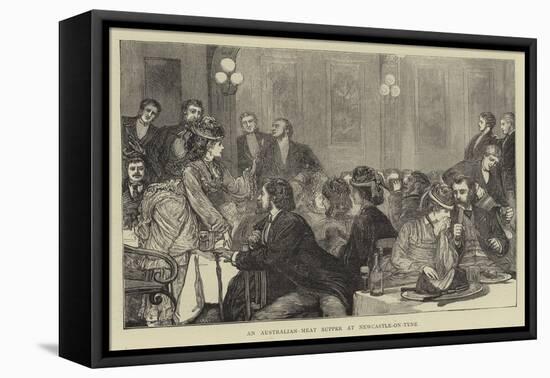 An Australian-Meat Supper at Newcastle-On-Tyne-Francis S. Walker-Framed Premier Image Canvas