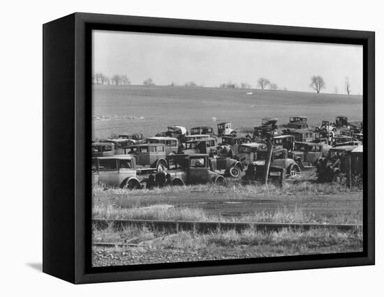 An auto dump near Easton, Pennsylvania, 1935-Walker Evans-Framed Premier Image Canvas
