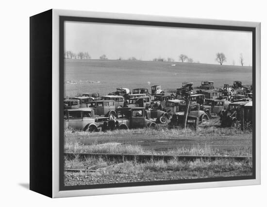 An auto dump near Easton, Pennsylvania, 1935-Walker Evans-Framed Premier Image Canvas