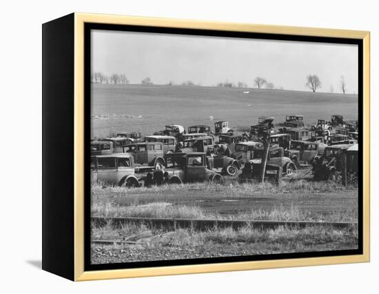 An auto dump near Easton, Pennsylvania, 1935-Walker Evans-Framed Premier Image Canvas