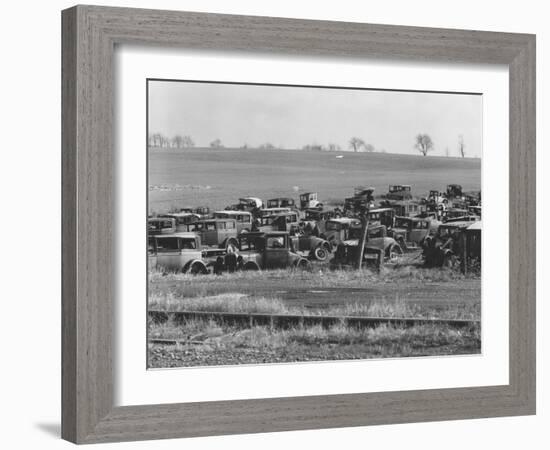 An auto dump near Easton, Pennsylvania, 1935-Walker Evans-Framed Photographic Print