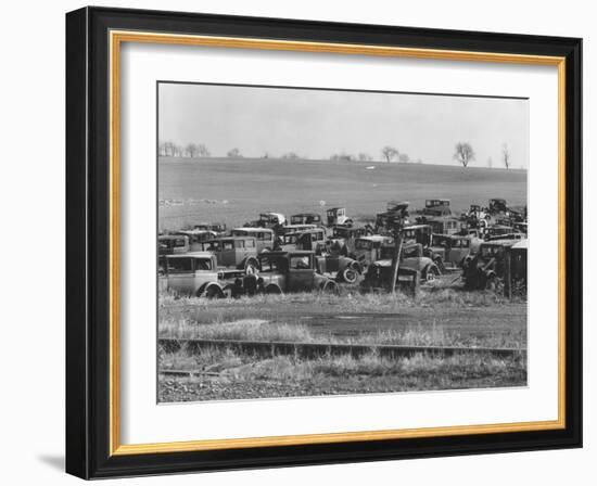 An auto dump near Easton, Pennsylvania, 1935-Walker Evans-Framed Photographic Print