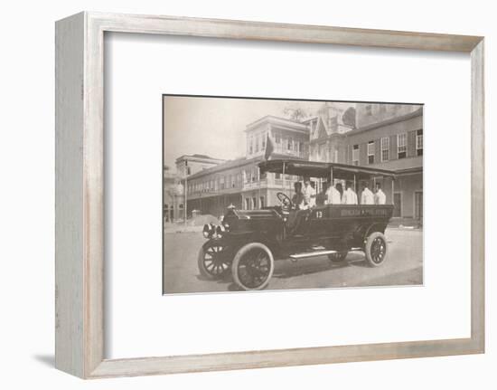 'An Automobile of the Military Police Force', 1914-Unknown-Framed Photographic Print