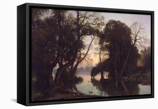 An Autumn Evening, 1852-Nicolas Louis Cabat-Framed Premier Image Canvas