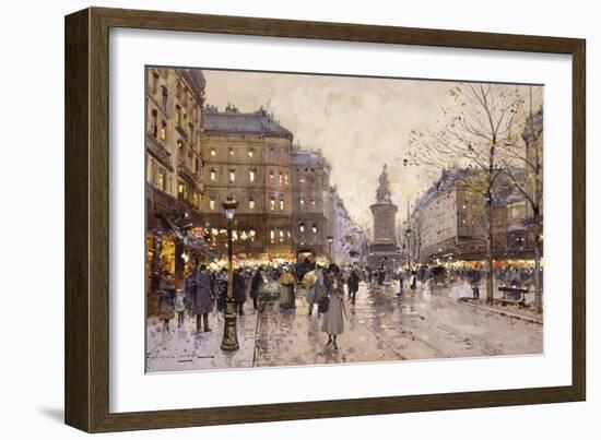 An Autumn Evening in Paris-Eugene Galien-Laloue-Framed Giclee Print