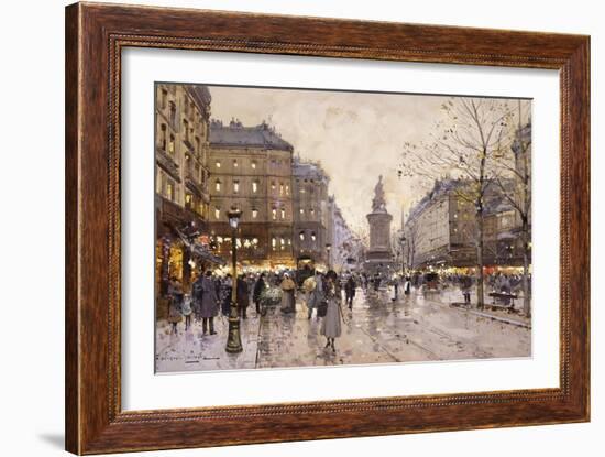 An Autumn Evening in Paris-Eugene Galien-Laloue-Framed Giclee Print