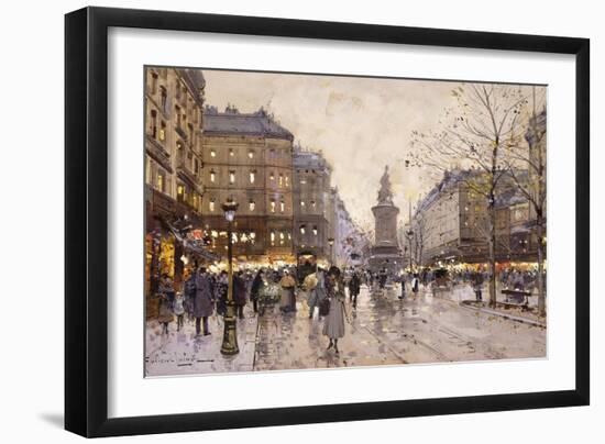 An Autumn Evening in Paris-Eugene Galien-Laloue-Framed Giclee Print