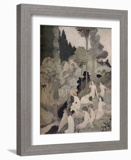 'An Autumn Interlude', c1910-Charles Robinson-Framed Giclee Print