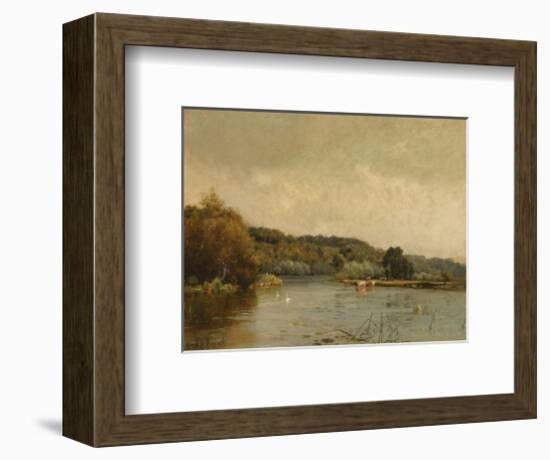 An Autumn Morning (No. 3)-Alfred De Breanski-Framed Premium Giclee Print