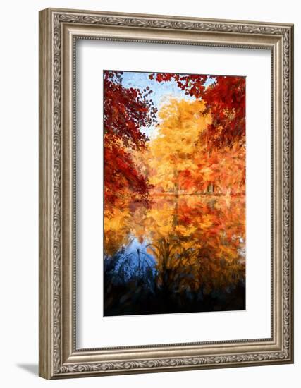 An Autumn Reflection-Philippe Sainte-Laudy-Framed Photographic Print