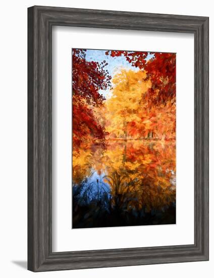 An Autumn Reflection-Philippe Sainte-Laudy-Framed Photographic Print