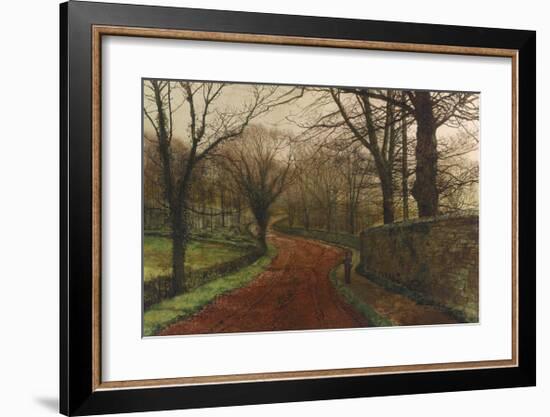 An Autumnal Day, Stapleton Park-John Atkinson Grimshaw-Framed Premium Giclee Print