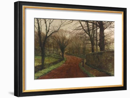 An Autumnal Day, Stapleton Park-John Atkinson Grimshaw-Framed Premium Giclee Print