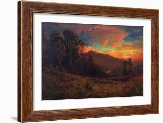 An Autumnal Sunset on the Russian River, 1878-William Keith-Framed Giclee Print