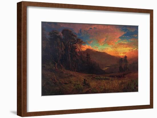 An Autumnal Sunset on the Russian River, 1878-William Keith-Framed Giclee Print