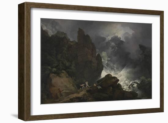 An Avalanche in the Alps-Philip James De Loutherbourg-Framed Giclee Print