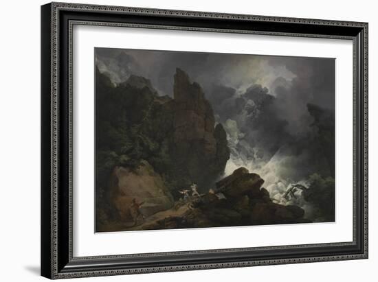 An Avalanche in the Alps-Philip James De Loutherbourg-Framed Giclee Print