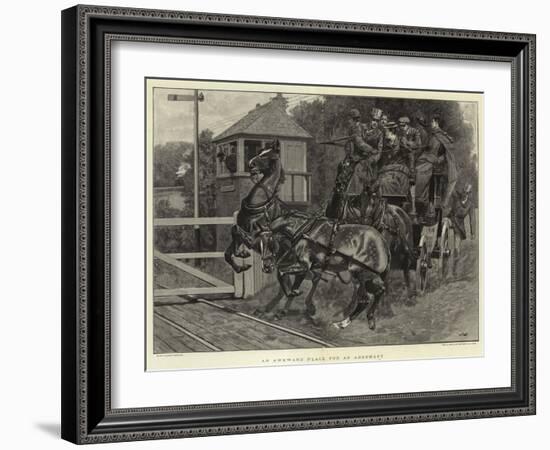 An Awkward Place for an Argument-John Charlton-Framed Giclee Print