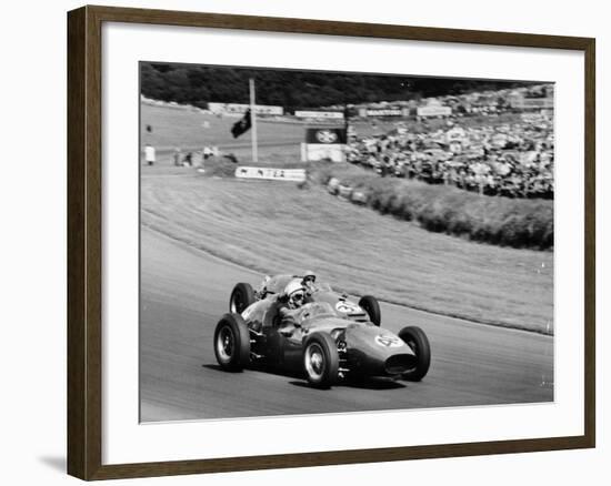 An Davison and Gino Munaron During Formula Intercontinental Race, Brands Hatch, August 1961-null-Framed Photographic Print