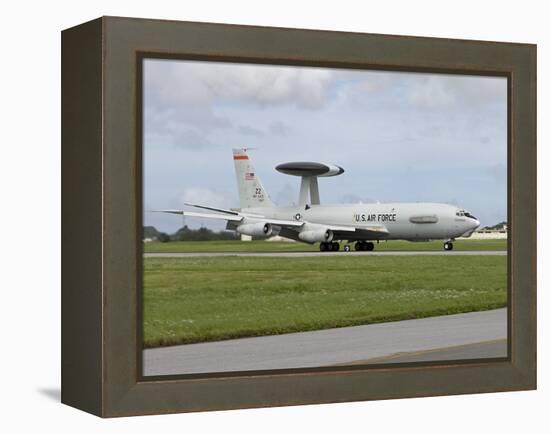 An E-3 AWACS Comes Into Land at Kadena Air Base, Okinawa, Japan-Stocktrek Images-Framed Premier Image Canvas