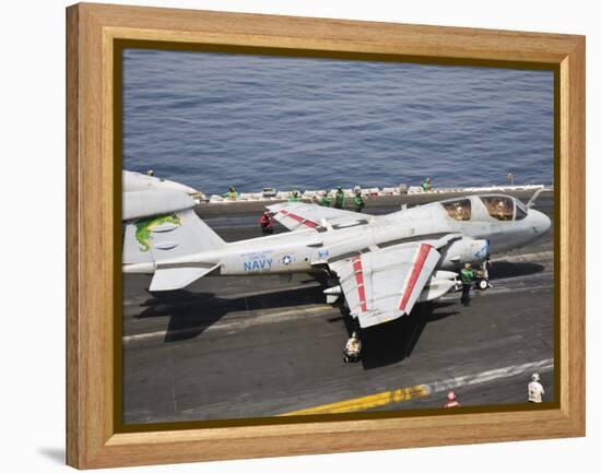 An EA-6B Prowler Is Ready to Go from the Flight Deck of USS Harry S. Truman-Stocktrek Images-Framed Premier Image Canvas