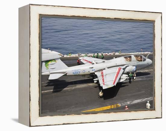 An EA-6B Prowler Is Ready to Go from the Flight Deck of USS Harry S. Truman-Stocktrek Images-Framed Premier Image Canvas
